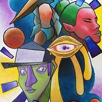Mi Proyecto del curso: Ilustración con pintura y técnica mixta. Traditional illustration, and Painting project by Alejandro Delgado Hernández - 12.03.2018