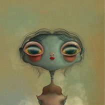 Criatura sin alas de un cuento de hadas... Traditional illustration project by Oihane Ortega - 12.07.2018