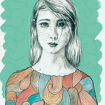 Mi Proyecto del curso: Retrato con lápiz, técnicas de color y Photoshop. Projekt z dziedziny R, sunek ołówkiem, Portret, Trad, c, jna ilustracja, Ilustracja c, frowa i Malowanie akwarelą użytkownika SERGIO ESTRADA REYES - 07.12.2018