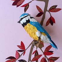 Herrerillo común. Un progetto di 3D, Creatività, Scenografia e Papercraft di Mey - 07.06.2019