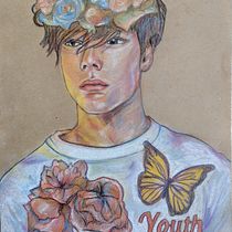 Ilustración con pastel y lápices de colores . Un progetto di Belle arti di Daniel Noriega - 10.12.2018