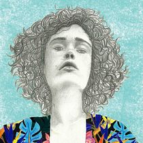 Mi Proyecto del curso: Retrato con lápiz, técnicas de color y Photoshop. Projekt z dziedziny R, sunek ołówkiem, Trad, c i jna ilustracja użytkownika Noris Espinal Martinez - 17.12.2018
