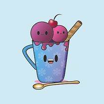 Vaso de helado: Kawaii. Character Design project by ing_christian_villamizar_1 - 12.18.2018