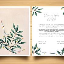 Mi Proyecto del curso: Invitación de boda. Un progetto di Eventi di Marina Benito - 16.01.2019