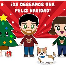 Mi Proyecto del curso: Diseño de personajes estilo kawaii. Hola comunidad Kawaii, os presento mi proyecto final y aprovecho para felicitaros las Navidades, un saludo enorme.. Traditional illustration project by leticia_ataun - 12.22.2018