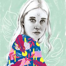 Mi Proyecto del curso: Retrato con lápiz, técnicas de color y Photoshop. Projekt z dziedziny R, sunek ołówkiem, Portret, Trad, c, jna ilustracja i Retuszowanie fotografii użytkownika Tamara Castro Laplaña - 22.12.2018