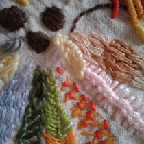 Mi Proyecto del curso: Técnicas de bordado: ilustrando con hilo y aguja. Embroider project by Claudia Cergnul - 12.26.2018