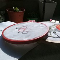 Mi Proyecto del curso: Pintar con hilo: técnicas de ilustración textil. Artes plásticas, e Bordado projeto de Laura Bello - 26.12.2018