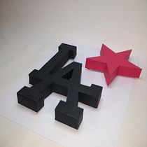 Los Angeles y la estrella de California.. Lettering projeto de f_y_a_4_24_99 - 27.12.2018