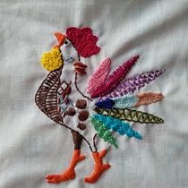 Mi Proyecto del curso: Técnicas de bordado: ilustrando con hilo y aguja. Embroider project by Yolanda Santos Pérez - 12.27.2018