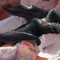 Mi Proyecto del curso: time to eat Drogo. Concept Art project by Alberto Velez Mariño - 12.27.2018