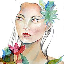 Mi Proyecto del curso: Retrato ilustrado en acuarela. Un progetto di Illustrazione tradizionale, Belle arti, Pittura, Disegno, Pittura ad acquerello, Disegno di ritratti e Disegno artistico di Ana de Gortari - 25.12.2021