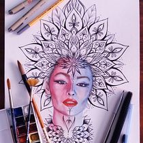 Mi Proyecto del curso: Retrato ilustrado en acuarela. Un progetto di Belle arti, Disegno artistico, Disegno di ritratti, Character design, Pittura e Pittura ad acquerello di Iris Salamé - 29.12.2018