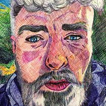 Mi Proyecto del curso: Ilustración realista con bolígrafos de colores. Fine Arts, Portrait Drawing, and Traditional illustration project by Ana Barderas Santarén - 12.30.2018