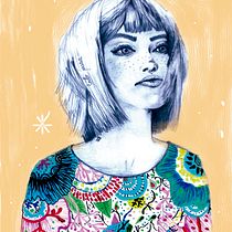 Mi Proyecto del curso: Retrato con lápiz, técnicas de color y Photoshop. Ilustração tradicional e Ilustração digital projeto de Lidia Cantos - 03.01.2019