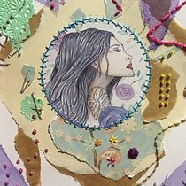 Mi Proyecto del curso: Técnicas de bordado experimental sobre papel Ein Projekt aus dem Bereich Stickerei, Traditionelle Illustration, Digitale Illustration und Kartonmodellbau von Lidia Cantos - 06.01.2019