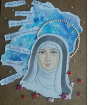 Mi Proyecto del curso: Solo Dios basta Ein Projekt aus dem Bereich Bildende Künste, Collage, Stickerei und Textildesign von Alicia Carreño - 03.01.2019