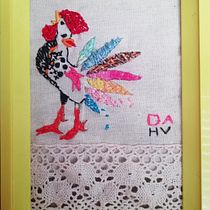 Mi Proyecto del curso: Técnicas de bordado: ilustrando con hilo y aguja. Arts, Crafts, Embroider, Sewing, Creativit, Drawing, and Design project by Haydee Villarreal - 01.17.2019