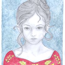 Mi Proyecto del curso: Retrato con lápiz, técnicas de color y Photoshop. Desenho a lápis, Desenho artístico, e Desenho de retrato projeto de Cristina Amador - 22.01.2019