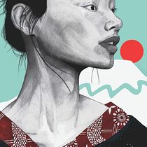 Mi Proyecto del curso: Retrato con lápiz, técnicas de color y Photoshop. Desenho projeto de Marina Ga - 22.01.2019