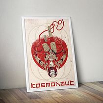 Kosmonaut. Projekt z dziedziny Projektowanie graficzne, Trad, c i jna ilustracja użytkownika Iván Ayuso - 23.01.2019