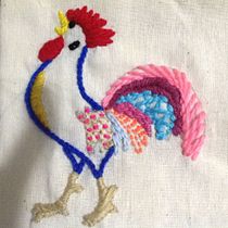 Mi Proyecto del curso: Técnicas de bordado: ilustrando con hilo y aguja. Design, and Embroider project by Cecilia Martinez - 01.28.2019