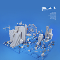 Bogotá: Dirección de Arte con Cinema 4D. 3D, Creativit, Art Direction, Design, Poster Design, Lighting Design, Graphic Design, Set Design, Traditional illustration, and 3D Modeling project by Cristian Ruiz - 01.30.2019