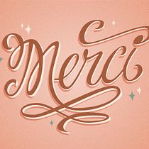 Los secretos dorados del lettering: Merci. Lettering project by aleja_cuartasb1530 - 01.31.2019