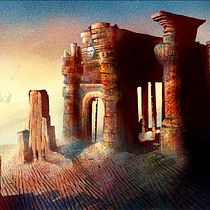 The Forgotten Temple of Tolonte - Concept Art. Concept Art, Traditional illustration, and Painting project by Ignacio Kaluda - 02.04.2019
