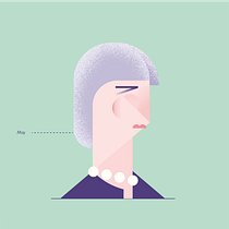 Mi Proyecto del curso: Retrato geométrico minimalista. Character Design, and Vector Illustration project by Bernat Font - 02.07.2019