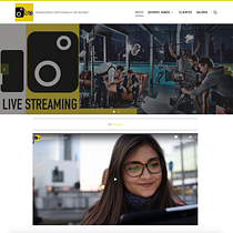Mi Proyecto del curso: Creación de una web para mi empresa de Live Streaming. Projekt z dziedziny Web design użytkownika Bryan Almeida - 06.02.2019