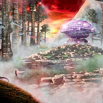 Proyecto concept art: SequoiaVille.. Projekt z dziedziny Concept art, Ilustracja c i frowa użytkownika Jose Sénder Quintana - 08.02.2019