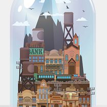 WILD WEST. MICROMUNDO. Mi Proyecto del curso: Ilustración corporativa: Guía de Estilo vectorial Ein Projekt aus dem Bereich Grafikdesign, Traditionelle Illustration und Vektorillustration von Guille Galeote - 10.02.2019