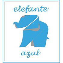 Elefante Azul. Un projet de Br, ing et identité et Illustration traditionnelle de Mercedes Godínez Tableros - 12.02.2019