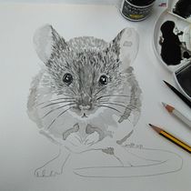  ratoncete sagutxo. Artes plásticas, Criatividade, Desenho, Desenho a lápis, e Desenho artístico projeto de Anuka Díaz de Espada - 15.02.2019