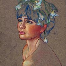Sad eyes. Un progetto di Belle arti, Illustrazione tradizionale, Disegno e Disegno di ritratti di Lygia Vico - 16.02.2019