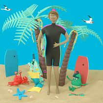 Festival Bodyboard El Frontón. Un proyecto de Animación de personajes de Marianalr - 24.02.2019
