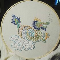 Mi Dragón: Técnicas de bordado: ilustrando con hilo y aguja. Embroider project by noeliarda - 02.24.2019