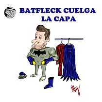 Batfleck cuelga la capa. Comic, Drawing, Traditional illustration, and Digital Illustration project by Ulises Hernández - 02.25.2019