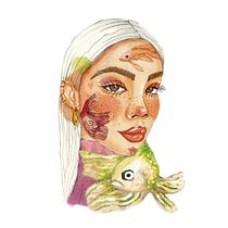 Mi Proyecto del curso: Retrato ilustrado en acuarela. Een project van  Beeldende kunst,  Portrettekening, Traditionele illustratie y Aquarelschilderen van cindyluv - 27.02.2019
