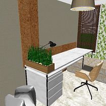 Mi Proyecto del curso: Home Office - Habitación de Visitas. Un projet de Design  de Maria Cecilia Haramburu - 12.07.2019