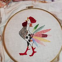Mi Proyecto del curso: Técnicas de bordado: ilustrando con hilo y aguja. Embroider project by Cynthia Maria López Sosa - 03.01.2019