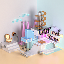 BAR CEL ONA. 3D, Graphic Design, and Advertising project by Iván martinez - 03.04.2019