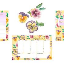 Mi Proyecto del curso: Ilustración botanica, Flor de pensamiento. . Pintura em aquarela projeto de Cheryl Araujo - 07.03.2019