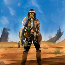 Nova: Diseño de personajes para concept art. Un progetto di Arte concettuale, Character design e Illustrazione tradizionale di Ángela G S - 10.03.2019