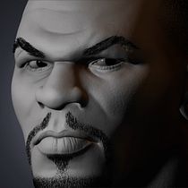 Mike Tyson (escultura). Un projet de 3D, Art conceptuel, Conception de personnages 3D, Sculpture , et Modélisation 3D de Aarón Ramos Pardal - 10.03.2019
