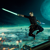 ninja jedi . Projekt z dziedziny Retuszowanie fotografii użytkownika Esteban Barriga Baez - 13.03.2019