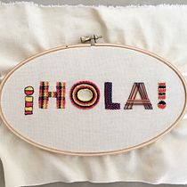 Mi Proyecto del curso: Letras bordadas: el hilo como herramienta gráfica. Embroider project by Daniela RK - 03.11.2019