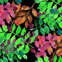 hojas. Un progetto di Pattern design di Marcela Ojea - 14.03.2019