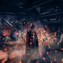 Batalla en el Hangar. Projekt z dziedziny Concept art i Retuszowanie fotografii użytkownika Daniel Macias de Luna - 14.03.2019
